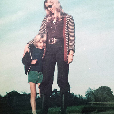 Voice actor with his mum
